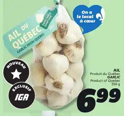 IGA GARLIC offer