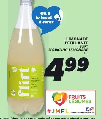 IGA FLIRT SPARKLING LEMONADE offer