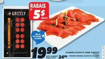 IGA FROZEN SMOKED SOCKEYE SALMON offer