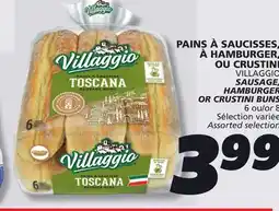 IGA VILLAGGIO SAUSAGE, HAMBURGER OR CRUSTINI BUNS offer