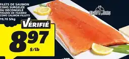 IGA FROZEN OR THAWED COHO SALMON FILLETS offer