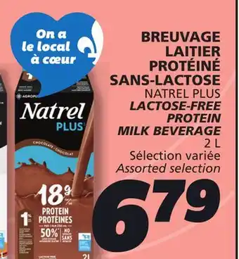 IGA NATREL PLUS LACTOSE-FREE PROTEIN MILK BEVERAGE offer