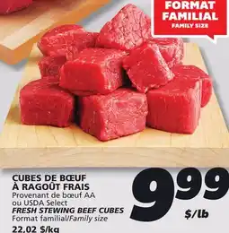 IGA FRESH STEWING BEEF CUBES offer