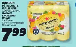 IGA SANPELLEGRINO ITALIAN SPARKLING DRINK offer