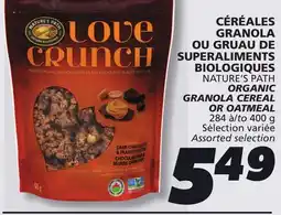 IGA NATURE'S PATH ORGANIC GRANOLA CEREAL OR OATMEAL offer