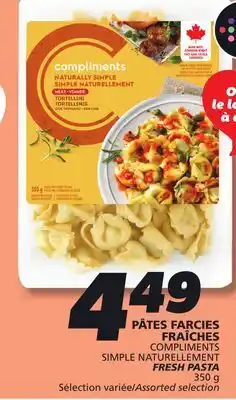 IGA COMPLIMENTS SIMPLE NATURELLEMENT FRESH PASTA offer