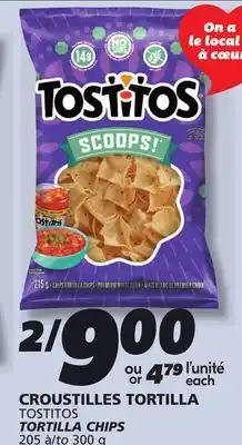 IGA TOSTITOS TORTILLA CHIPS offer