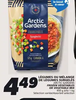 IGA ARCTIC GARDENS FROZEN VEGETABLES OR VEGETABLE MIX offer