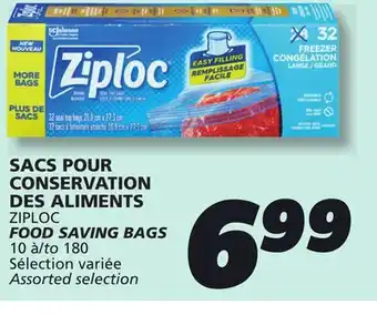 IGA ZIPLOC FOOD SAVING BAGS offer