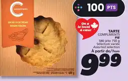 IGA COMPLIMENTS PIE offer