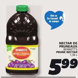 IGA BENNETT'S PRUNE NECTAR offer