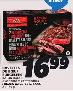 IGA BÂTON ROUGE FROZEN BAVETTE STEAKS offer