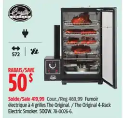 Canadian Tire The Original 4-Rack Electric Smoker offer