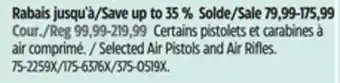 Canadian Tire Mossy Oak Selected Air Pistols and Air Rifles offer