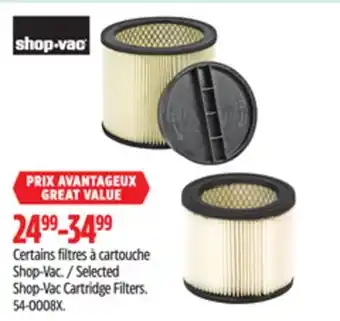 Canadian Tire Shop-Vac Cartridge Filters offer