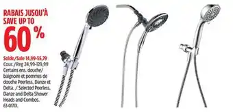 Canadian Tire Peerless Selected Peerless, Danze and Delta Shower Heads and Combos offer