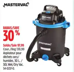 Canadian Tire 30L Wet/Dry Vac offer