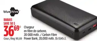 Canadian Tire Bluehive Carbon Fibre Power Bank offer