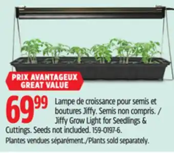 Canadian Tire Jiffy Grow Light for Seedings & Cuttings offer