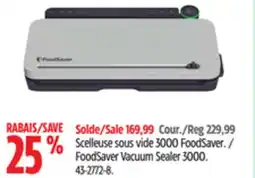 Canadian Tire FoodSaver FoodSaver Vacuum Sealer 3000. 43-2772-8 offer