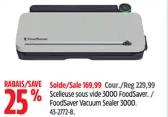 Canadian Tire FoodSaver FoodSaver Vacuum Sealer 3000. 43-2772-8 offer