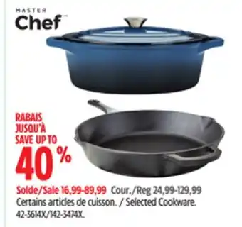 Canadian Tire Mastercraft Selected Cookware offer