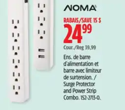 Canadian Tire NOMA Surge Protector and Power Strip Combo offer