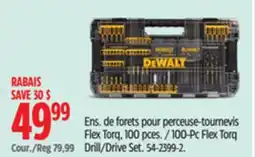 Canadian Tire DEWALT 100-Pc Flex Torq Drill/Drive Set offer