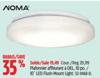 Canadian Tire 10˝ LED Flush-Mount Light offer