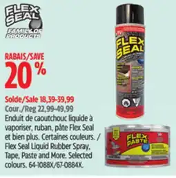 Canadian Tire Flex Seal Liquid Rubber Spray, Tape, Paste and More offer