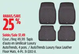 Canadian Tire AutoTrends Luxury Faux Leather Floor Mats offer