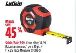 Canadian Tire Lufkin Tape Measure offer