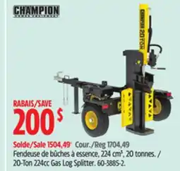 Canadian Tire Champion Gas Log Splitter offer