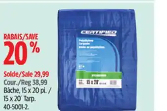 Canadian Tire MotoMaster 15 x 20´ Tarp offer