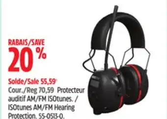 Canadian Tire ISOtunes AM/FM Hearing Protection offer