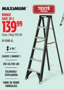 Canadian Tire MAXIMUM STEPLADDER offer