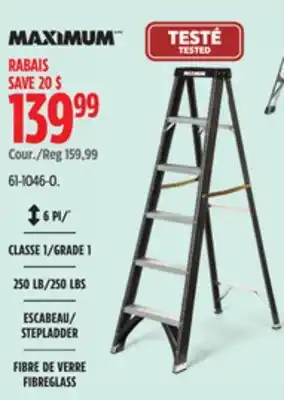 Canadian Tire MAXIMUM STEPLADDER offer