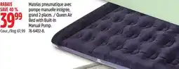 Canadian Tire Queen Air Bed with Built-In Manual Pump offer