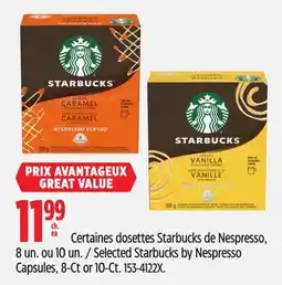 Canadian Tire Selected Starbucks by Nespresso Capsules offer