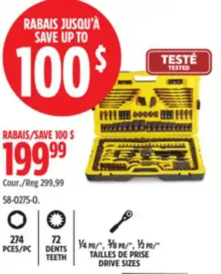 Canadian Tire Stanley Socket Sets offer