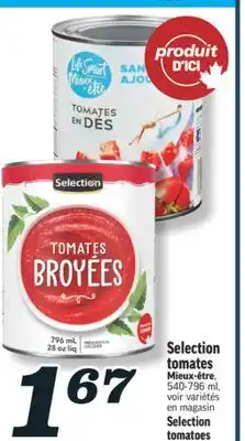 Marché Richelieu SELECTION TOMATES | SELECTION TOMATOES offer