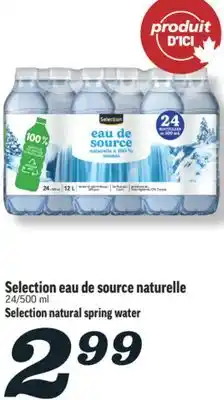 Marché Richelieu Selection natural spring water | Selection eau de source naturelle offer