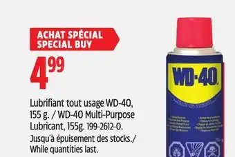 Canadian Tire WD-40 Lubrifiant tout usage WD-40, 155g offer