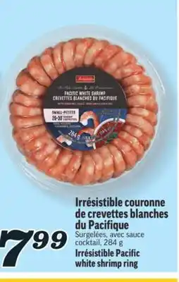 Marché Richelieu COURONNE DE CREVETTES BLANCHES DU PACIFIQUE IRRÉSISTIBLE | IRRÉSISTIBLE PACIFIC WHITE SHRIMP RING offer