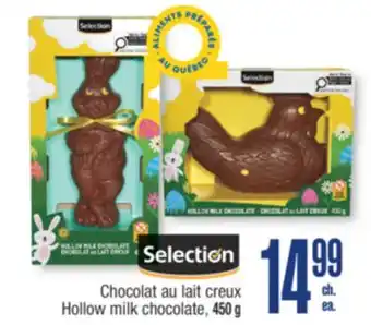 Jean Coutu SELECTION Hollow milk chocolate offer