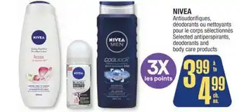 Jean Coutu NIVEA Selected antiperspirants, deodorants and body care products offer