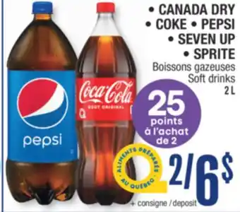 Jean Coutu CANADA DRY, COKE, PEPSI, SEVEN UP, SPRITE Soft drinks offer