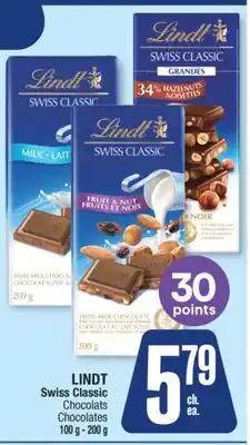 Jean Coutu LINDT Swiss Classic Chocolates offer