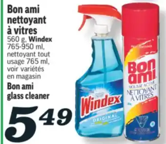 Marché Richelieu BON AMI NETTOYANT À VITRES WINDEX | BON AMI GLASS CLEANER offer