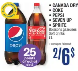 Jean Coutu CANADA DRY, COKE, PEPSI, SEVEN UP or SPRITE Soft drinks offer